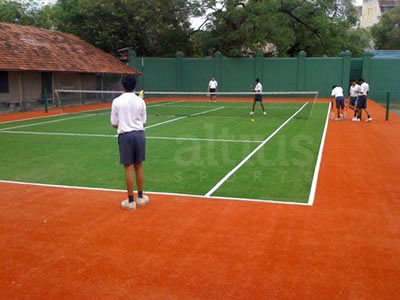 lawn tennis court in India