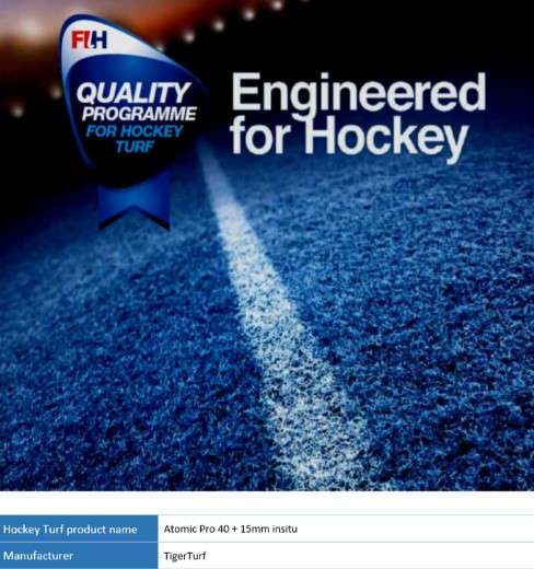 FIH approved product is the first step to ensuring a field meets expectations