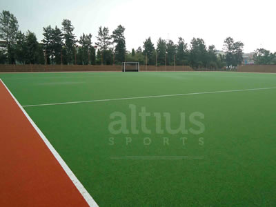 field hockey turf installation