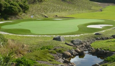 golf course set in a mountain